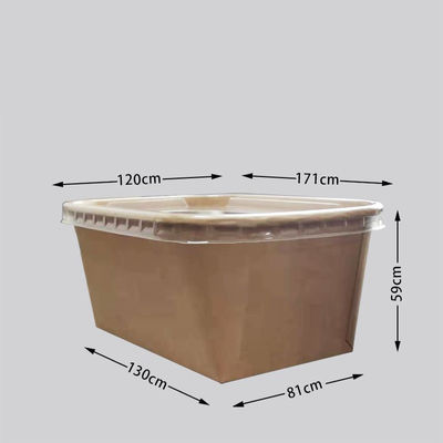 Kertas Kraft Sekali Pakai Mesin Kotak Makanan Cepat Saji Square Light Food Take Away CHW-1000M