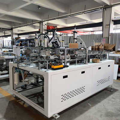Mesin Pembuat Kotak Kertas Plastik Rhzh-400s 32-36/Min